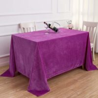 Elegant Velvet Rectangular Tablecloth - Perfect for Weddings, Dining, and Special Occasions - Image 6