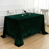 Elegant Velvet Rectangular Tablecloth - Perfect for Weddings, Dining, and Special Occasions - Image 2