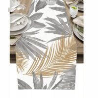 Retro Geometric Figure Linen Table Runner - Image 4