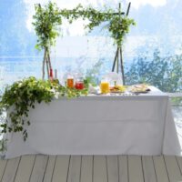 Elegant Solid Color Satin Tablecloth - Versatile for Weddings, Banquets, and Parties - Image 5