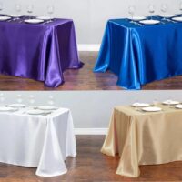 Elegant Solid Color Satin Tablecloth - Versatile for Weddings, Banquets, and Parties - Image 3