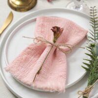 Handmade Vintage Rustic Cotton Gauze Napkins - Image 8