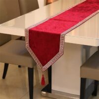 Elegant Modern Velvet Table Runner - Perfect for Home and Hotel - Image 4