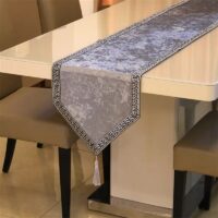 Elegant Modern Velvet Table Runner - Perfect for Home and Hotel - Image 6