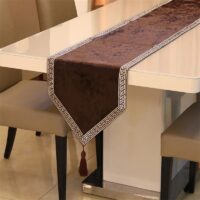 Elegant Modern Velvet Table Runner - Perfect for Home and Hotel - Image 5