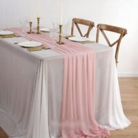 Table Runner Luxury Sheer for Wedding Rustic Boho - Image 7