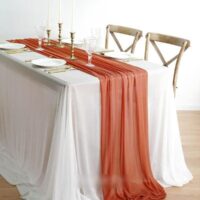 Table Runner Luxury Sheer for Wedding Rustic Boho - Image 5