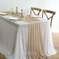 Table Runner Luxury Sheer for Wedding Rustic Boho - Image 6