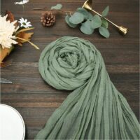 Semi-Sheer Table Runner Vintage Cheesecloth - Image 6