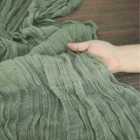 Semi-Sheer Table Runner Vintage Cheesecloth - Image 5