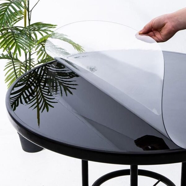 Round Tablecloth Transparent Soft Plastic PVC Waterproof