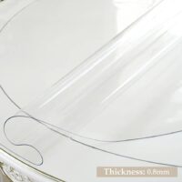 Round Tablecloth Transparent Soft Plastic PVC Waterproof - Image 3
