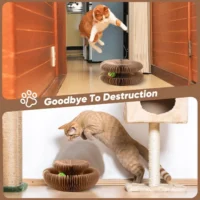Magic Foldable Cat Scratch Board with Bell - Image 3